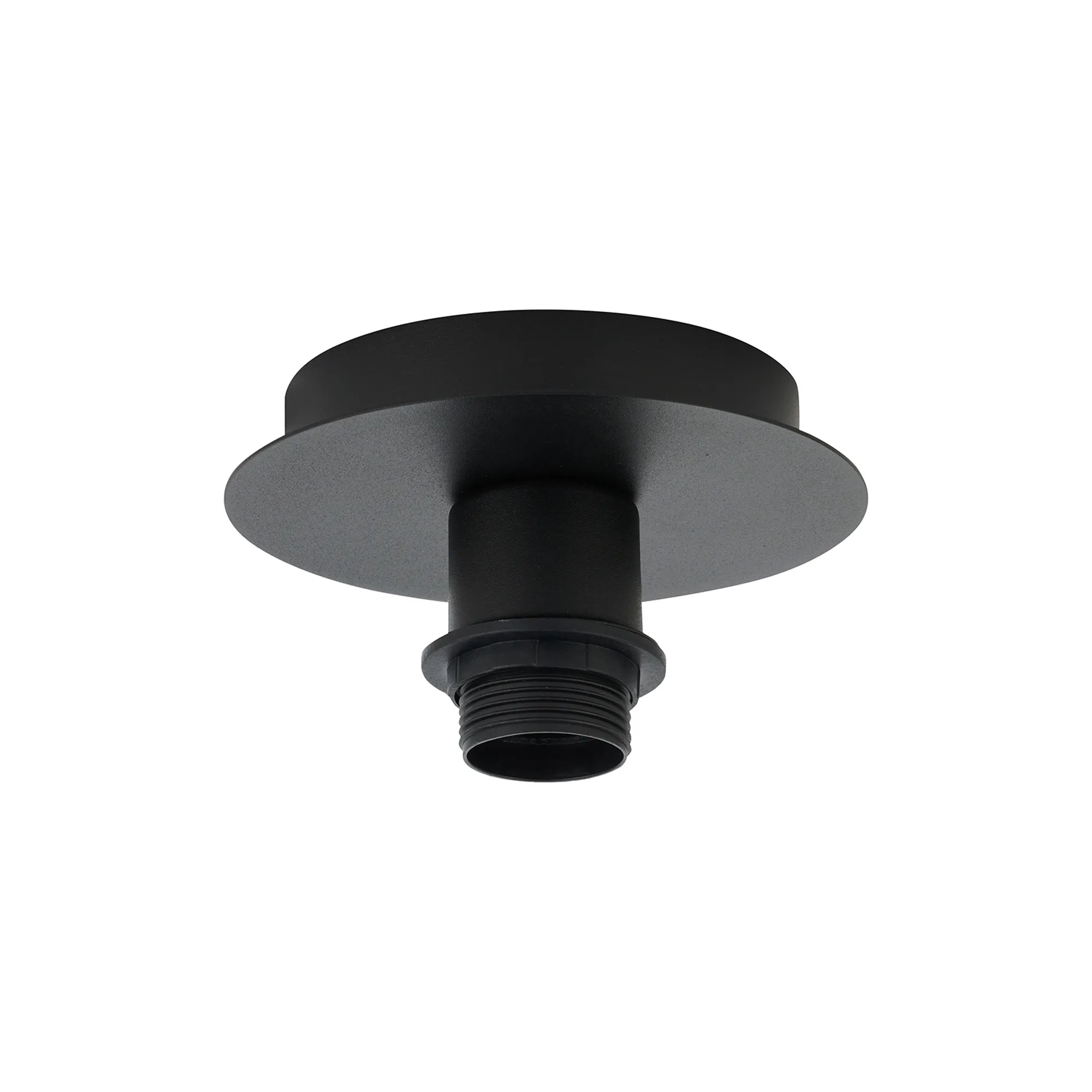 D0909BL  Carrie Satin Black 1 Light E27 Universal Flush Ceiling